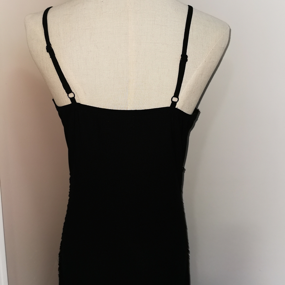 Sequin Black and Silver Mini Dress （M) - Picture 3 of 7